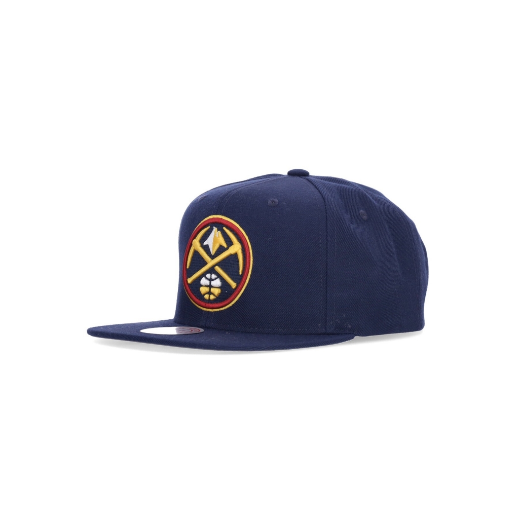 cappellino visiera piatta uomo nba team ground 20 snapback dennug NAVY