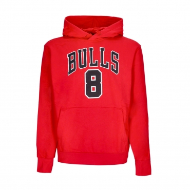 felpa cappuccio uomo nba essential fleece hoodie no 8 zach lavine chibul UNIVERSITY RED
