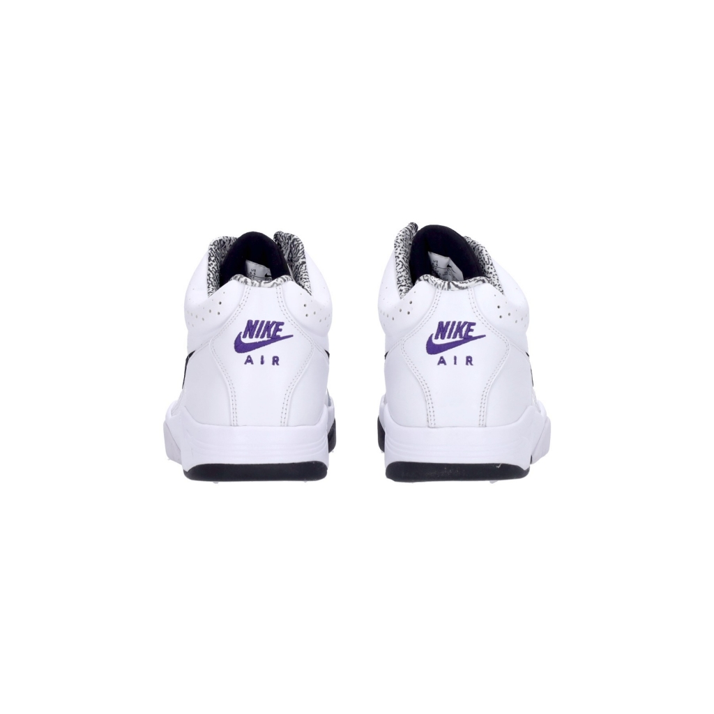 scarpa alta uomo air flight lite mid WHITE/BLACK