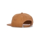 cappellino visiera piatta uomo bold twill 6 panel strapback BROWN SUGAR