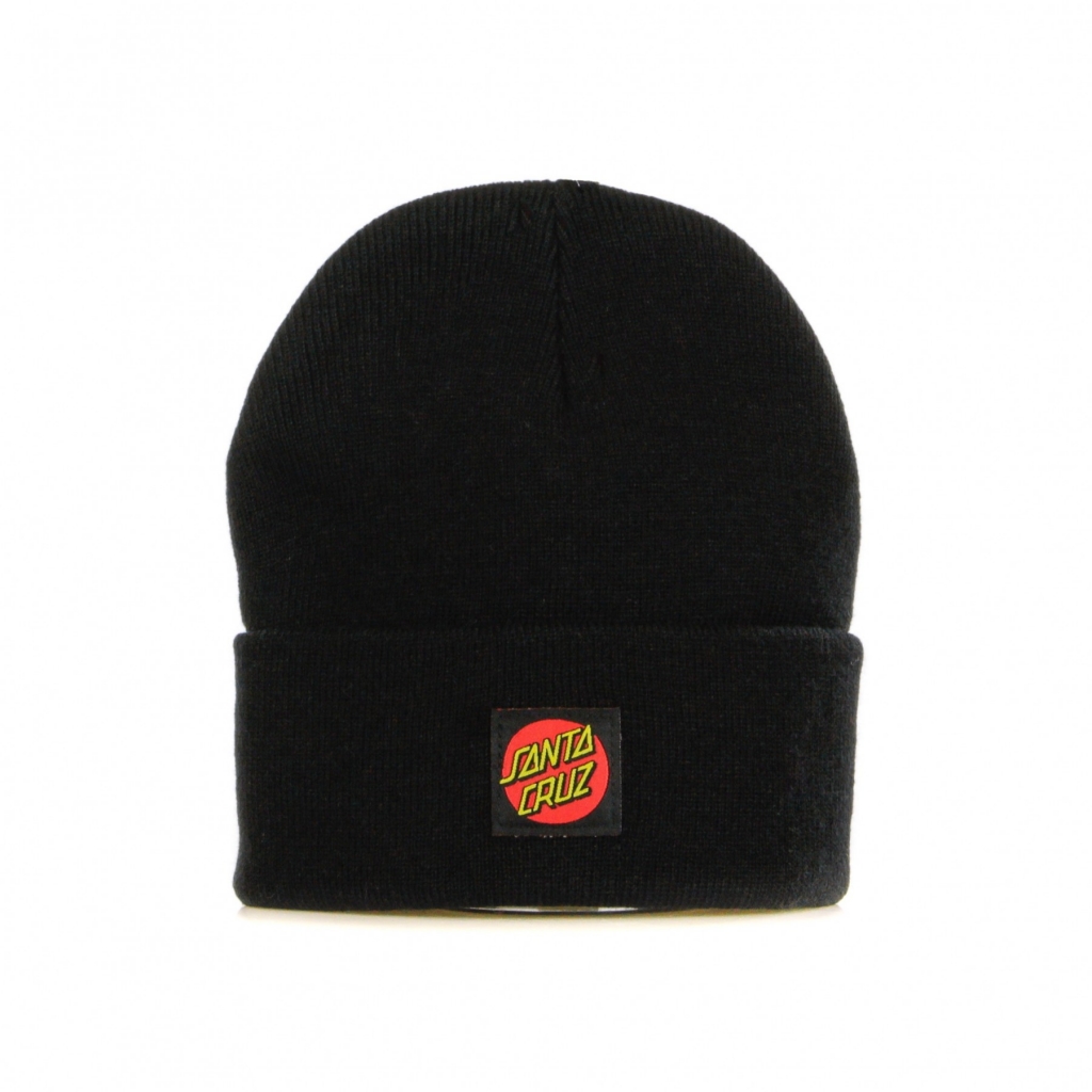 cappello uomo classic label dot beanie BLACK