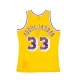 canotta basket uomo nba swingman jersey hardwood classics no33 kareem abdul jabbar 1984-85 loslak home ORIGINAL TEAM COLORS
