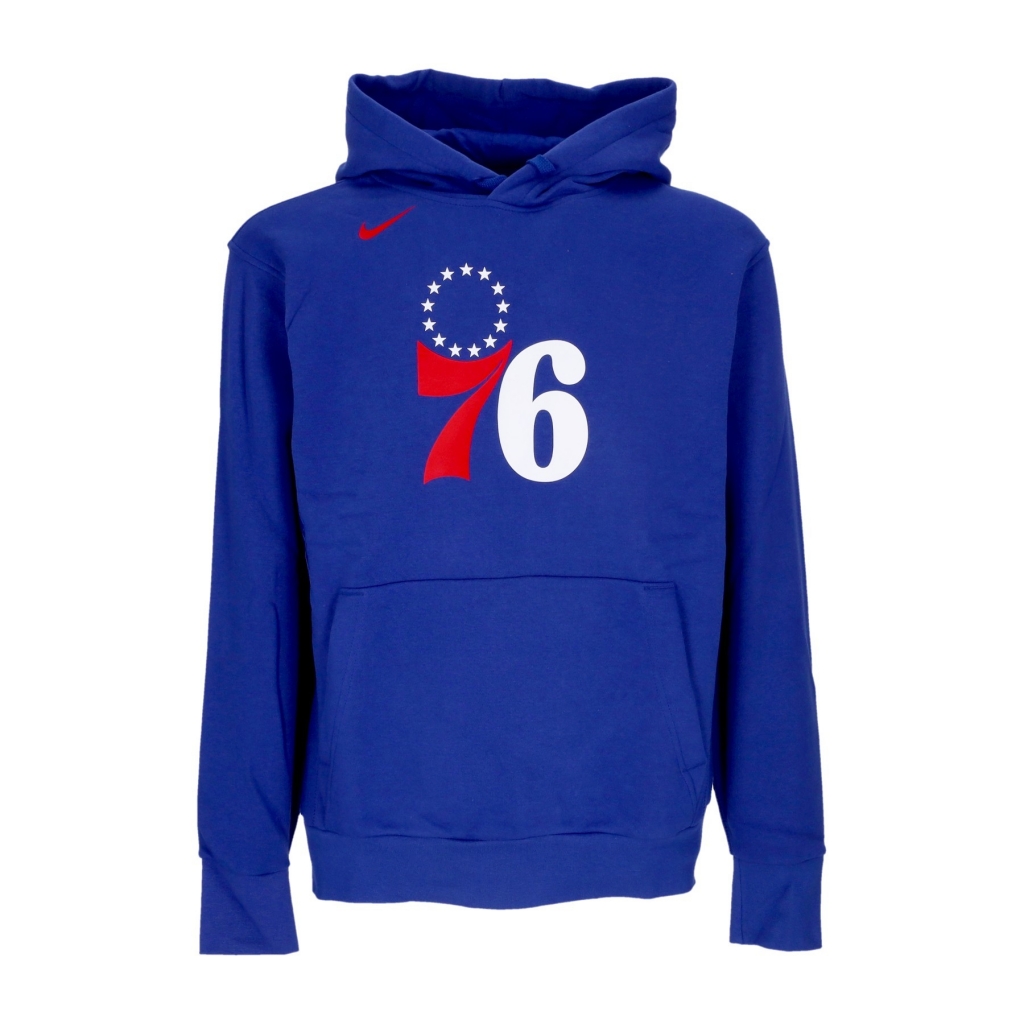 felpa cappuccio uomo nba essential fleece hoody phi76e RUSH BLUE