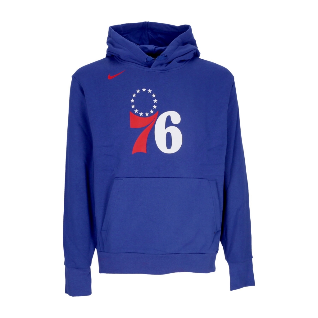 felpa cappuccio uomo nba essential fleece hoody phi76e RUSH BLUE