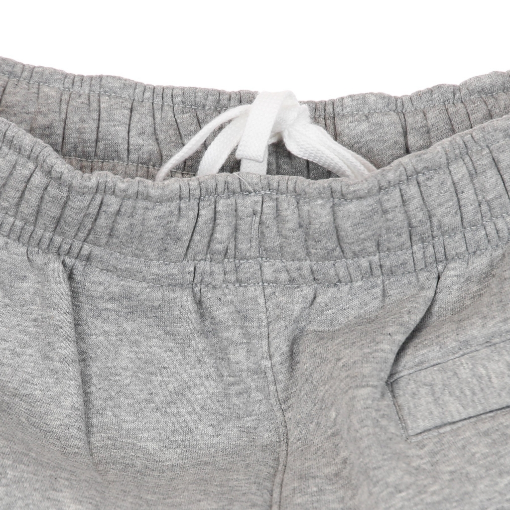 pantalone corto tuta felpato uomo sportswear club DK GREY HEATHER/WHITE/WHITE
