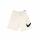pantalone corto tuta felpato uomo sportswear club WHITE/WHITE