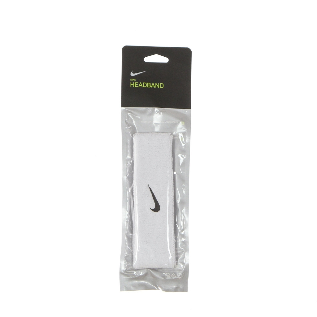 fascetta uomo swoosh headband WHITE/BLACK