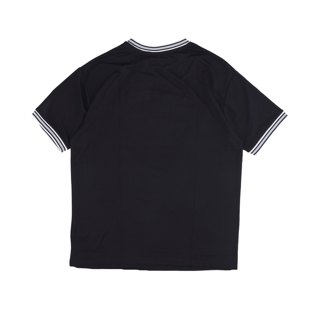 maglietta uomo nba team logo oversized mesh tee bronet BLACK/WHITE