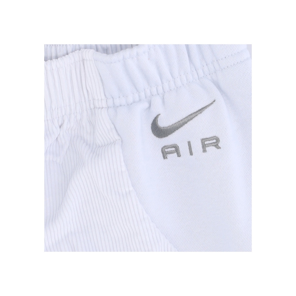 pantalone tuta leggero donna sportswear air high-waisted corduroy fleece pants PURE PLATINUM/FLAT PEWTER