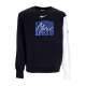 felpa girocollo uomo nba courtside fleece crewneck dalmav BLACK