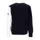 felpa girocollo uomo nba courtside fleece crewneck dalmav BLACK