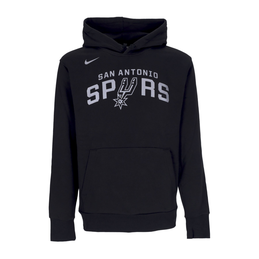 felpa cappuccio uomo nba essential fleece hoodie saaspu BLACK