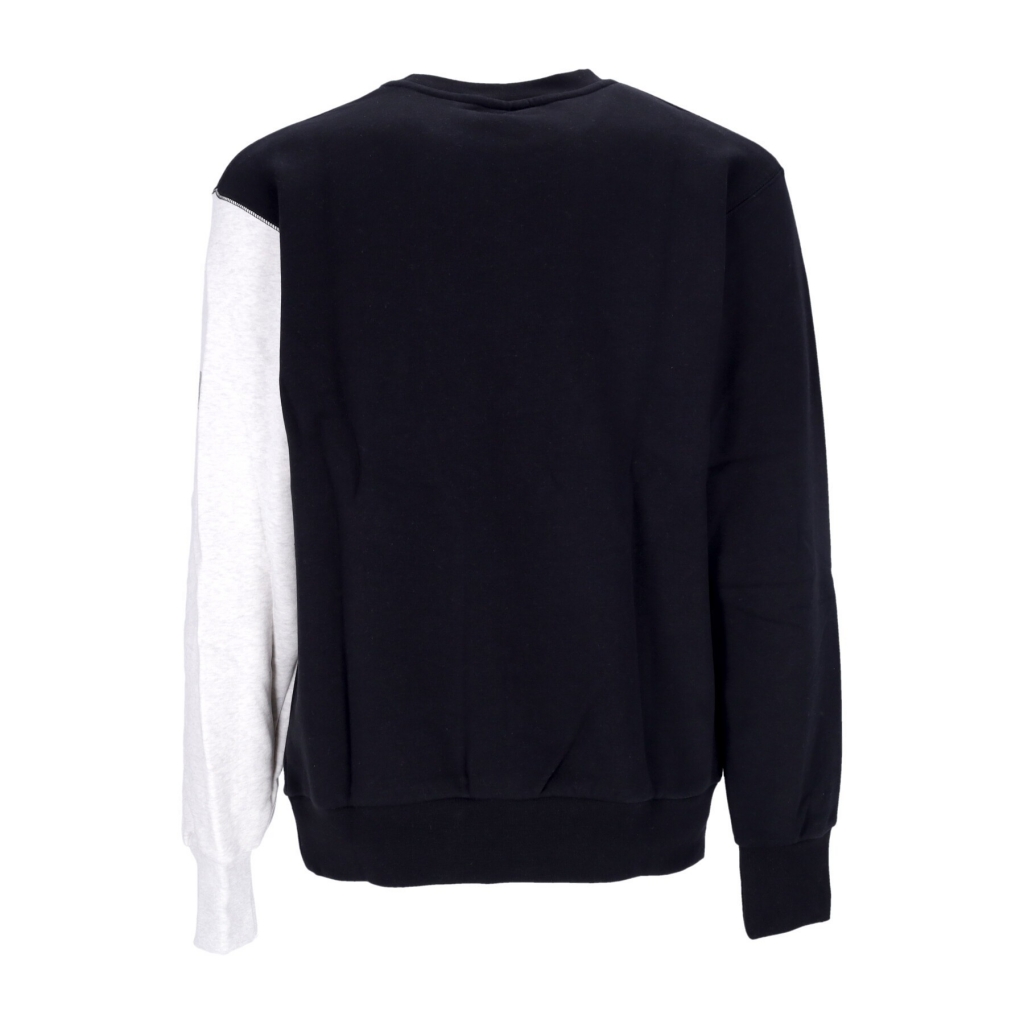 felpa girocollo uomo nba courtside fleece crewneck loslak BLACK