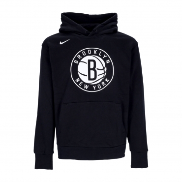 felpa cappuccio uomo nba fleece po essential hoodie bronet BLACK