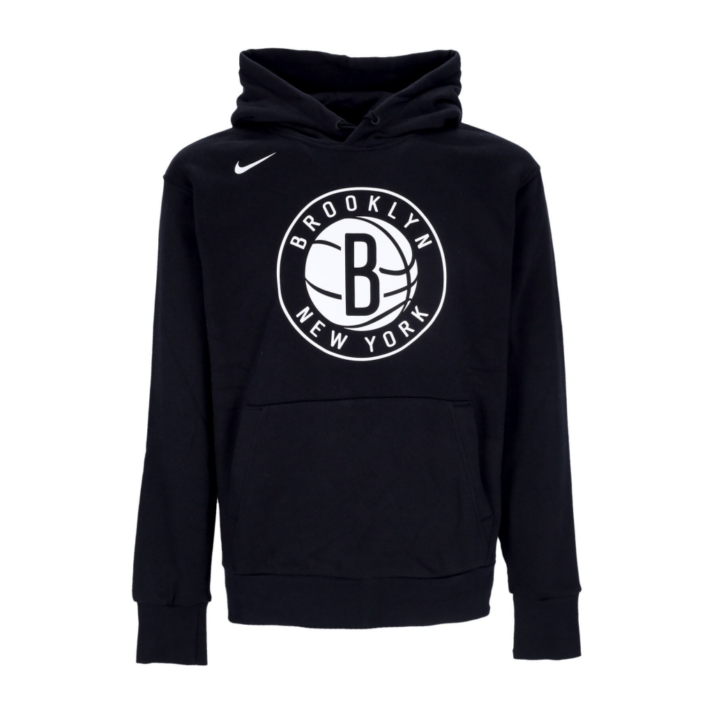felpa cappuccio uomo nba fleece po essential hoodie bronet BLACK
