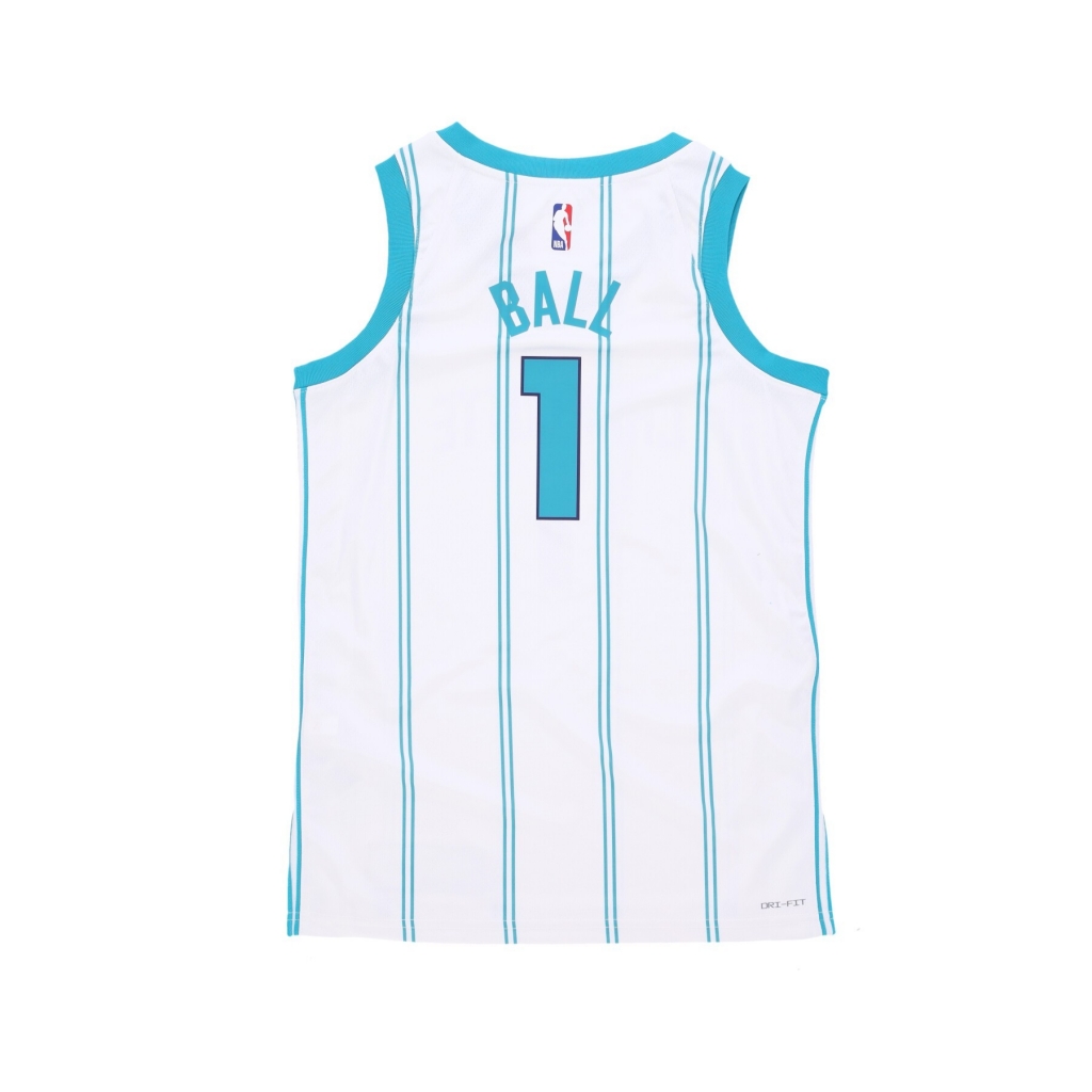 canotta basket uomo nba association edition 22 dri-fit swingman jersey no 1 lamelo ball chahor WHITE