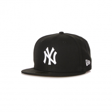 cappellino visiera piatta uomo mlb league essential 5950 neyyan BLACK/WHITE