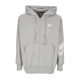 felpa cappuccio zip donna sportswear dnc fleece full-zip hoodie DK GREY HEATHER
