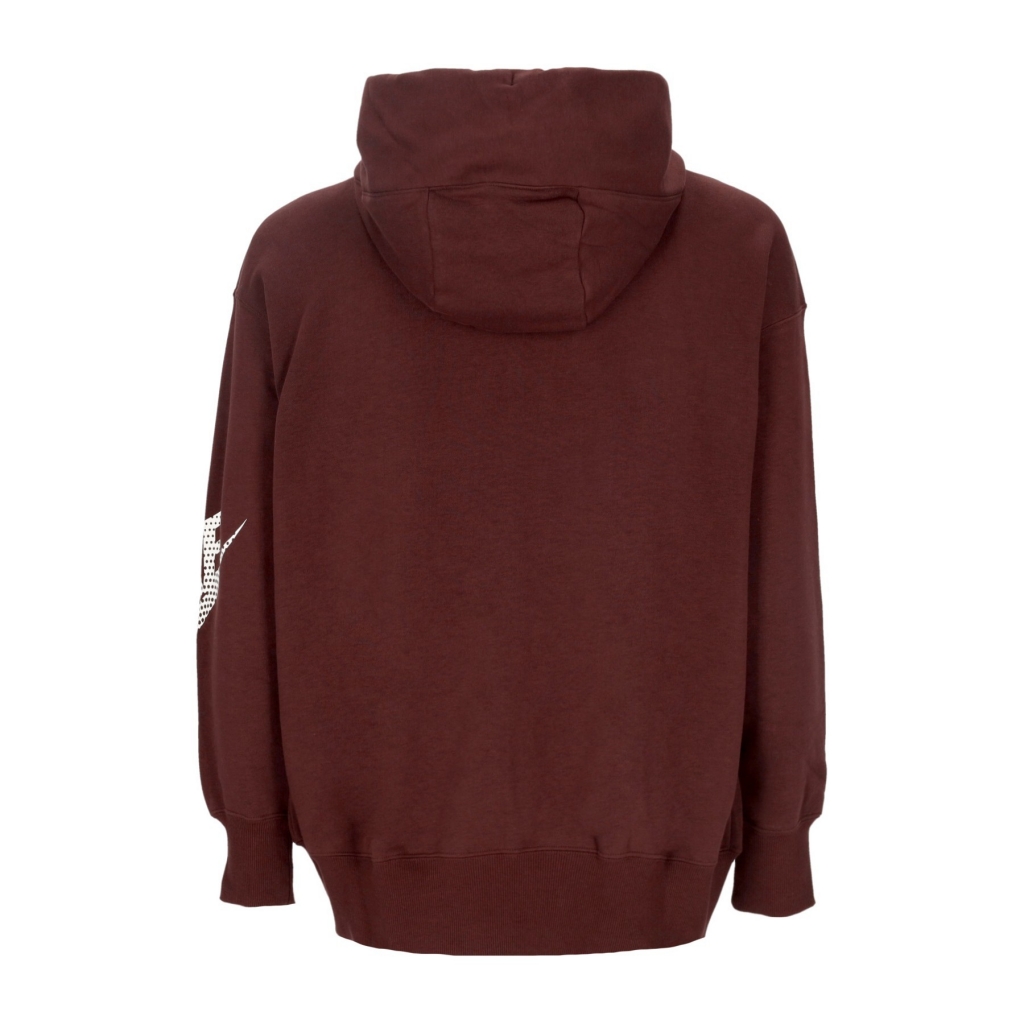 felpa cappuccio zip donna sportswear dnc fleece full-zip hoodie EARTH