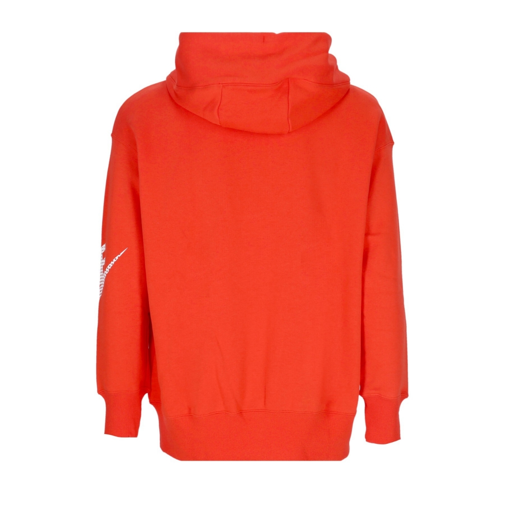 felpa cappuccio zip donna sportswear dnc fleece full-zip hoodie PICANTE RED