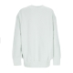 felpa girocollo donna sportswear oversized fleece crewneck LIGHT SILVER/BLACK