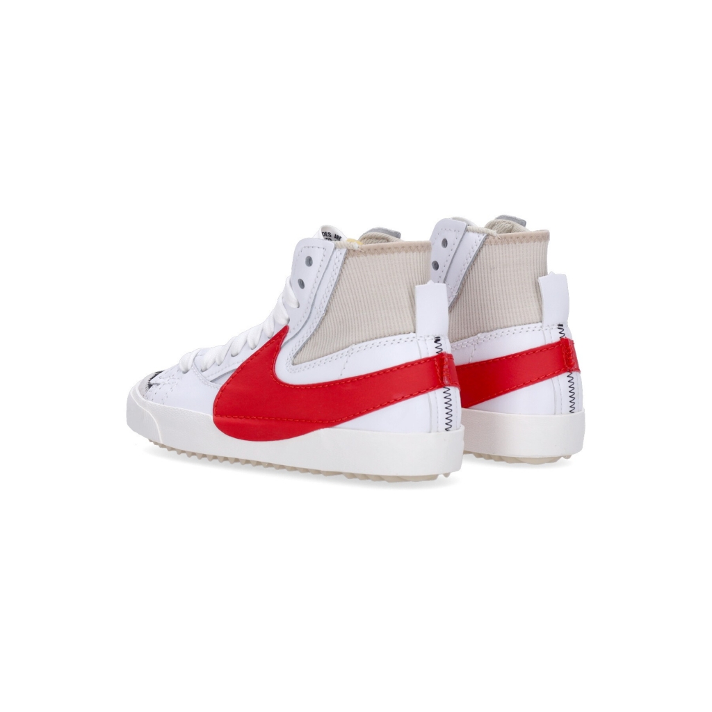 scarpa alta uomo blazer mid 77 jumbo WHITE/HABANERO RED/RATTAN/WHITE