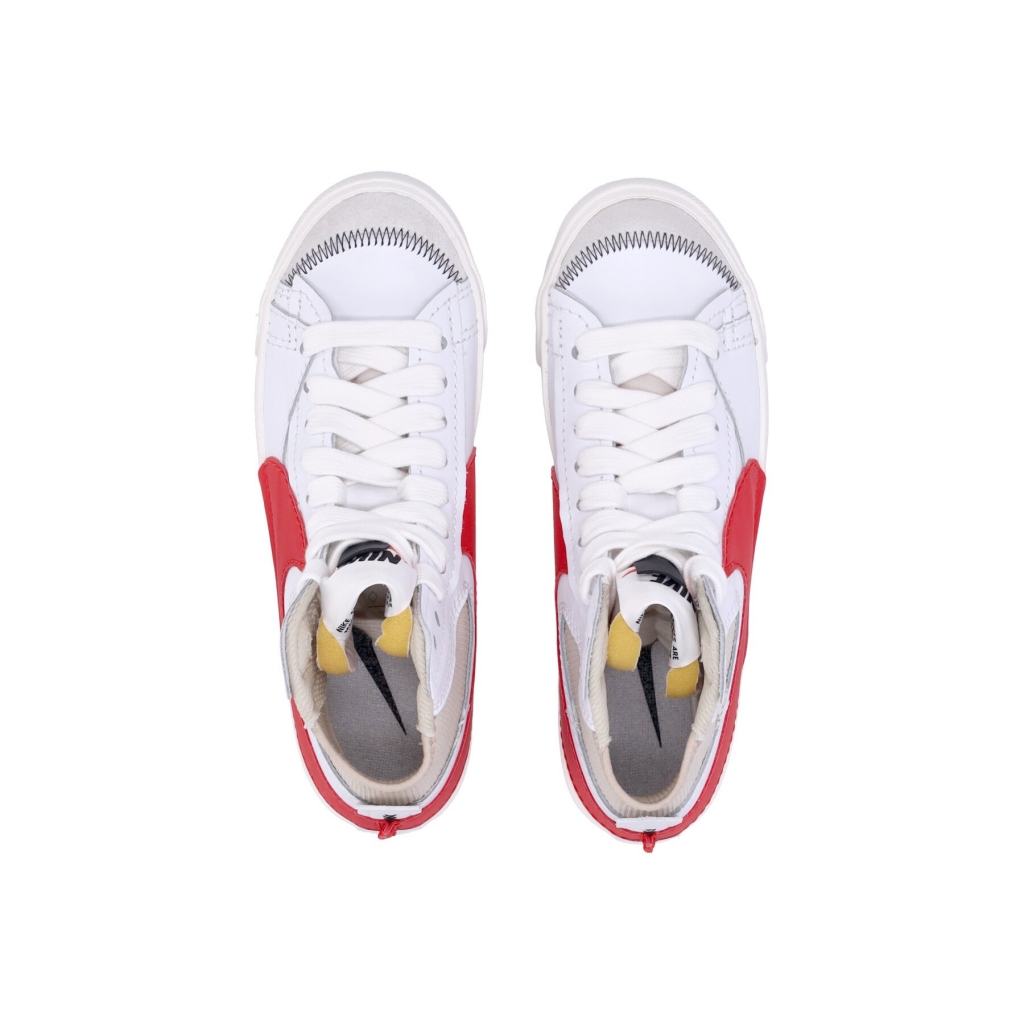 scarpa alta uomo blazer mid 77 jumbo WHITE/HABANERO RED/RATTAN/WHITE