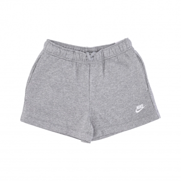 pantaloncino donna sportswear club fleece mid-rise shorts DK GREY HEATHER/WHITE
