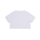 maglietta donna rib jersey top PHOTON DUST/BLACK