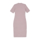 vestito donna essential midi dress DIFFUSED TAUPE/WHITE