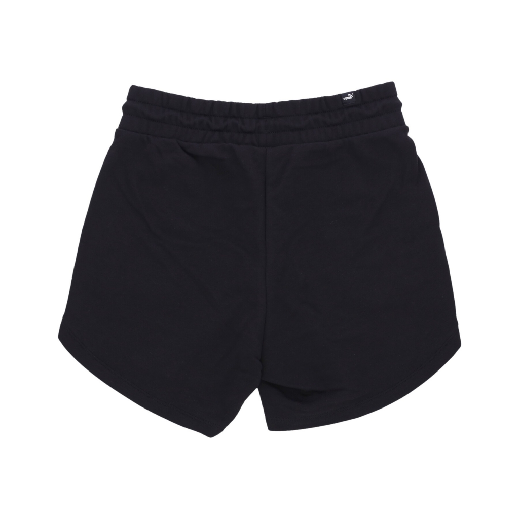 pantalone corto tuta donna ess high waist shorts BLACK
