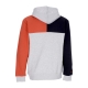 felpa cappuccio uomo ncaa tie breaker fleece hoodie texlon GREY HEATHER/ORANGE