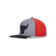 cappellino visiera piatta uomo nba day 5 snapback chibul GREY/RED