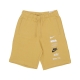 pantalone corto tuta uomo club+ french terry short WHEAT GOLD