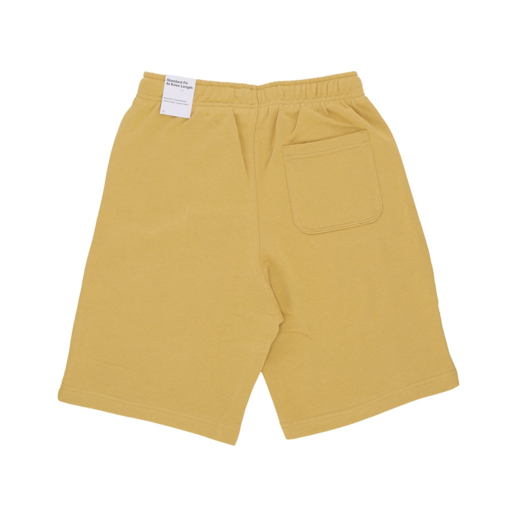 pantalone corto tuta uomo club+ french terry short WHEAT GOLD