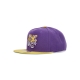 cappellino visiera piatta uomo ncaa team 2 tone 20 snapback loutig PURPLE/YELLOW