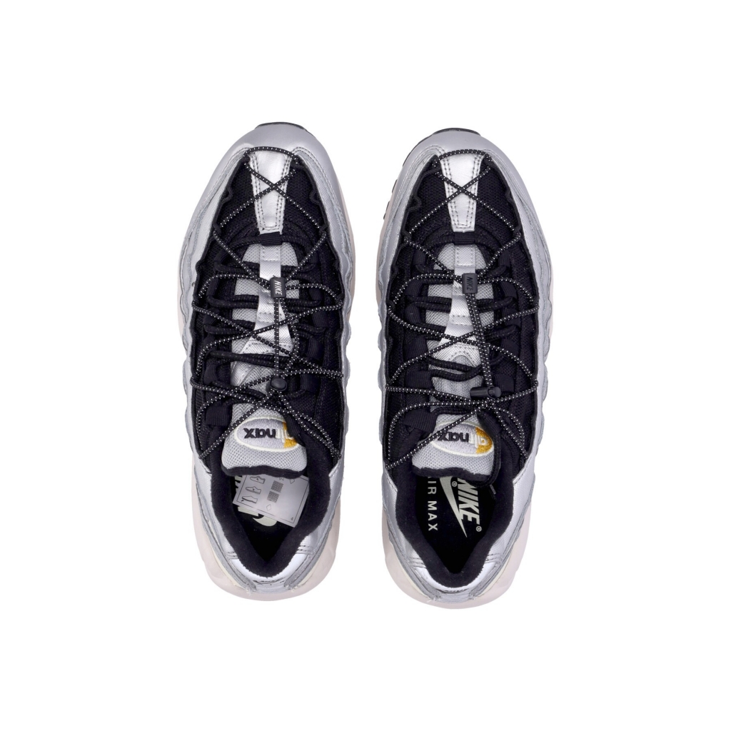 scarpa bassa uomo air max 95 METALLIC SILVER/ALABASTER