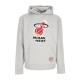 felpa cappuccio uomo nba team logo hoodie miahea GREY MARL