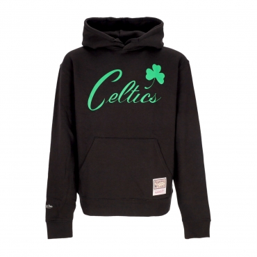 felpa cappuccio uomo nba team logo hoodie upd boscel BLACK