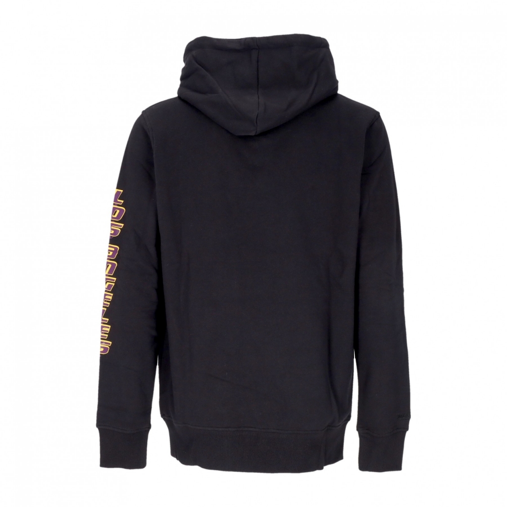 felpa cappuccio uomo nba big face 70 hoodie loslak BLACK
