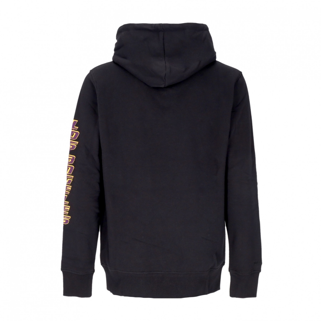 felpa cappuccio uomo nba big face 70 hoodie loslak BLACK