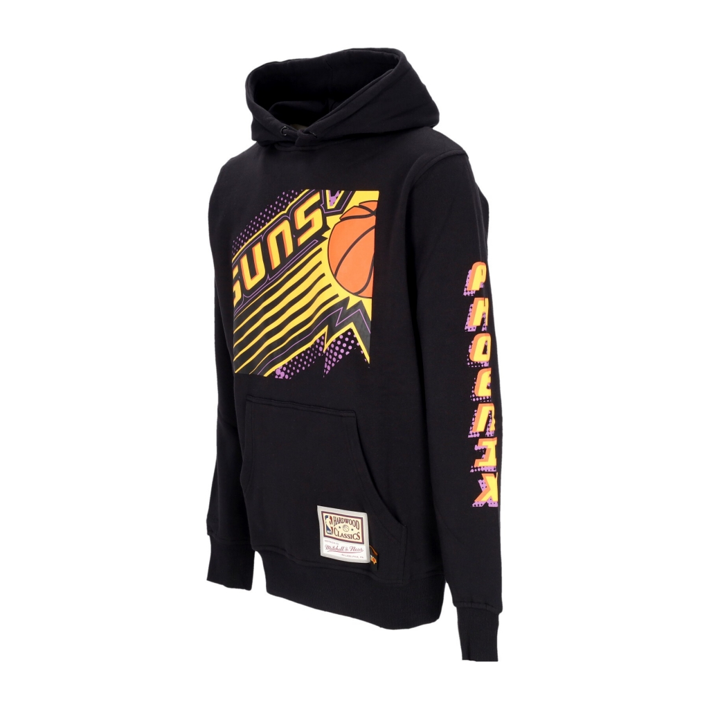 felpa cappuccio uomo nba big face 70 hoodie phosun BLACK