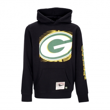 felpa cappuccio uomo nfl big face 70 hoodie grepac BLACK