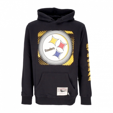 felpa cappuccio uomo nfl big face 70 hoodie pitste BLACK