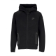 felpa leggera cappuccio zip uomo tech fleece full-zip windrunner hoodie BLACK/BLACK