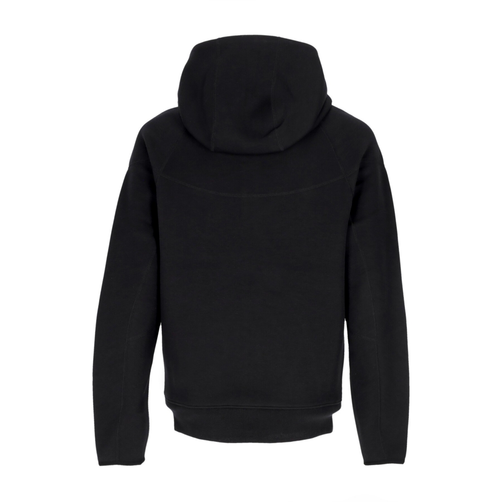 felpa leggera cappuccio zip uomo tech fleece full-zip windrunner hoodie BLACK/BLACK