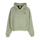 felpa leggera cappuccio donna w sportswear jersey oversized pullover hoodie OIL GREEN/BLACK