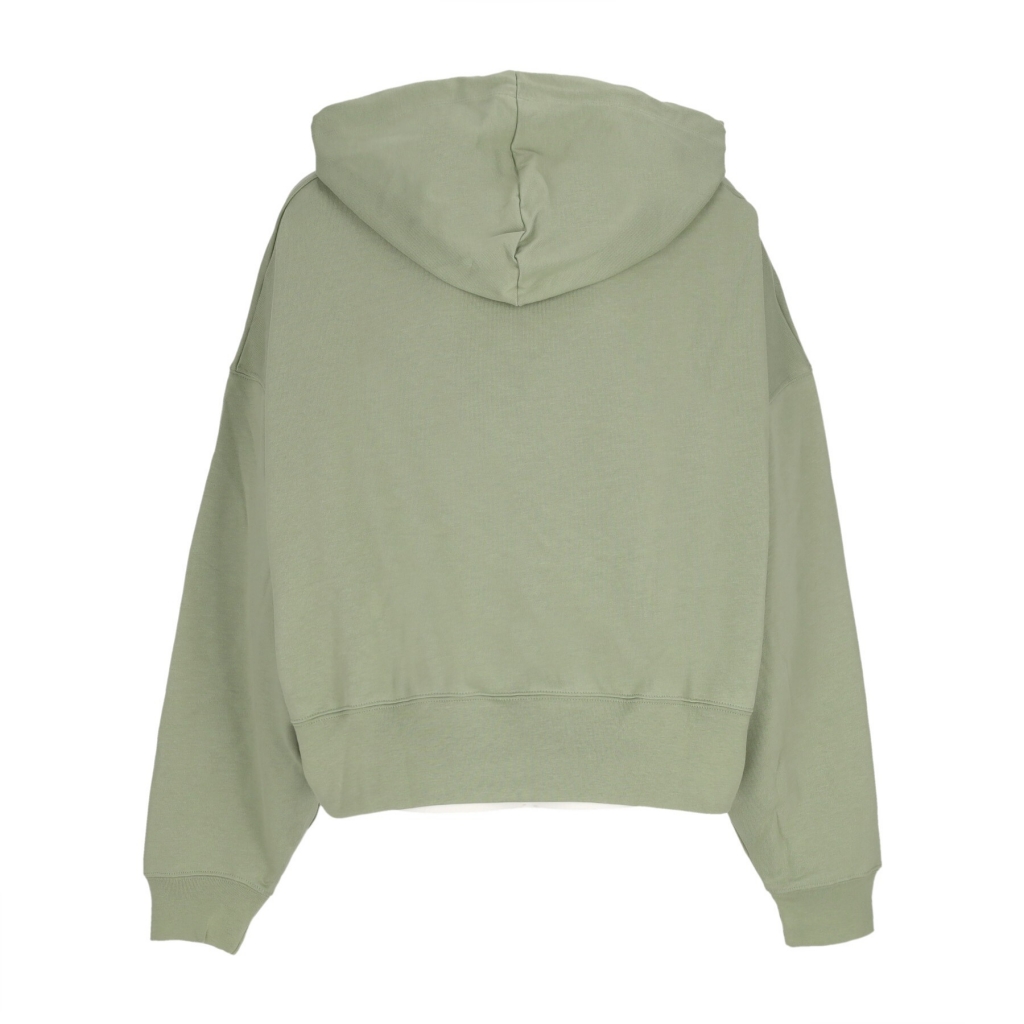 felpa leggera cappuccio donna w sportswear jersey oversized pullover hoodie OIL GREEN/BLACK