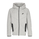 felpa leggera cappuccio zip uomo tech fleece full-zip windrunner hoodie DK GREY HEATHER/BLACK