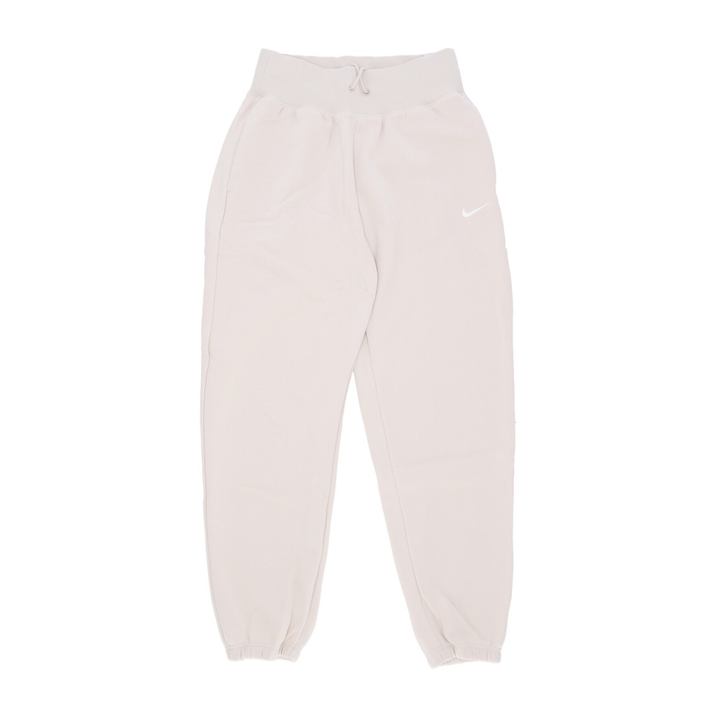 pantalone tuta felpato donna sportswear phoenix fleece high - waisted oversized pant LT OREWOOD BRN/SAIL